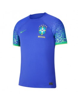 Brasilien Replika Borta Kläder VM 2022 Kortärmad